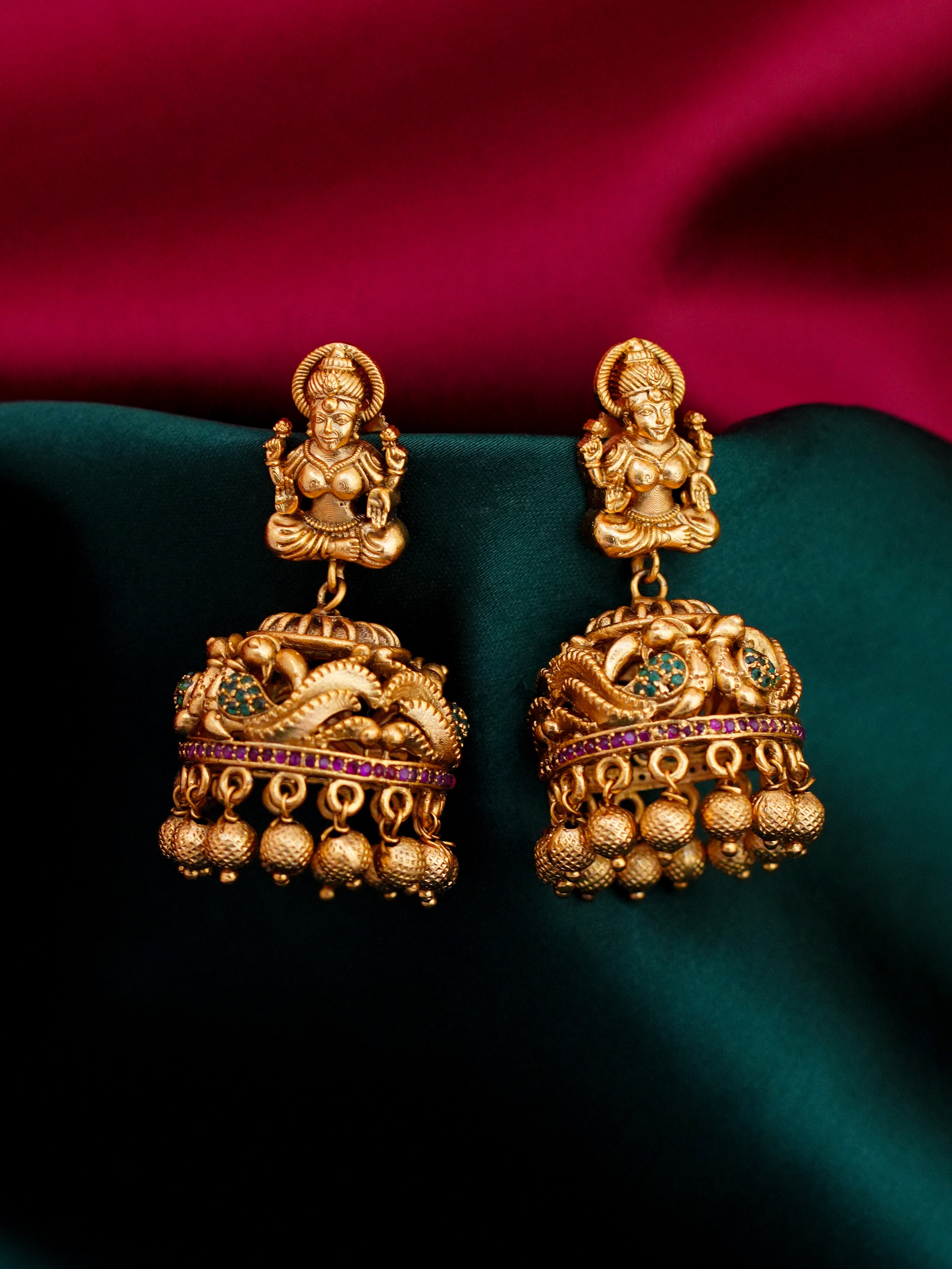 Jhumkas Lakshmi Devi Design South Indian Jhumka Designs