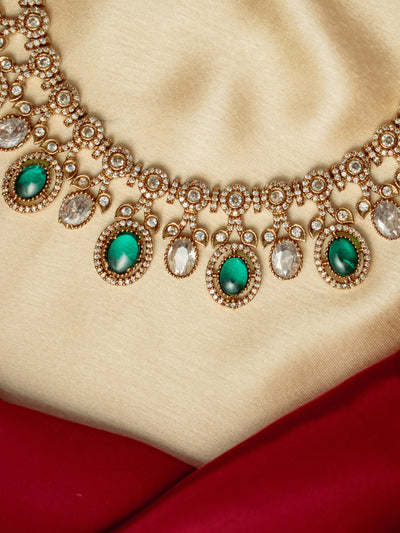 Victorian Emerald Necklace Set Details