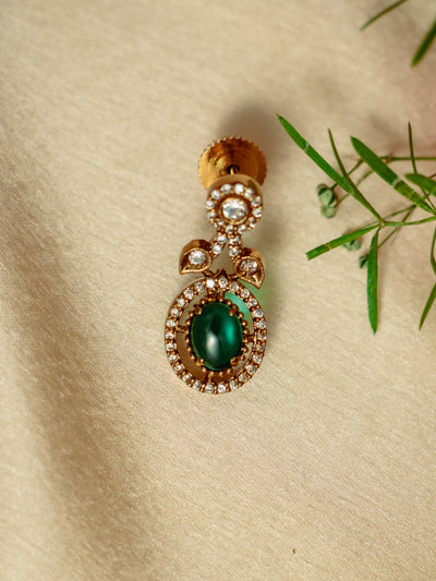 Emerald Earrings For A Beautiful Semi Victorian Necklace Set