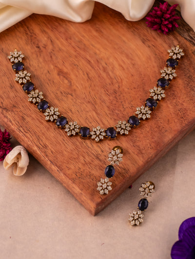 American diamond necklace minimalist jewelry simple american diamond necklace    party wear american diamond necklace   floral american diamond necklace       diamond look alike jewellery