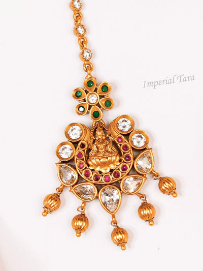 antique nethi chutti | Matte maang tikka | 1 Gram gold nethi chutti | latest maang tikkas online | south indian jewellery | maang tikka with gold danglers