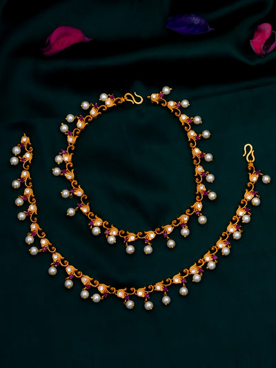 Temple Payal,Anklets,Temple Anklets,Bridal Anklets,Temple Jewellery 