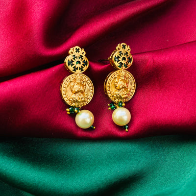 Temple earrings,lakshmi earrings,temple studs,lakshmi kasu earnings 