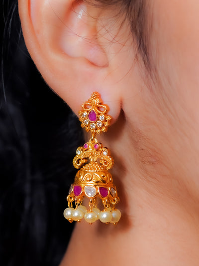 Simple cold alike jhumkas 