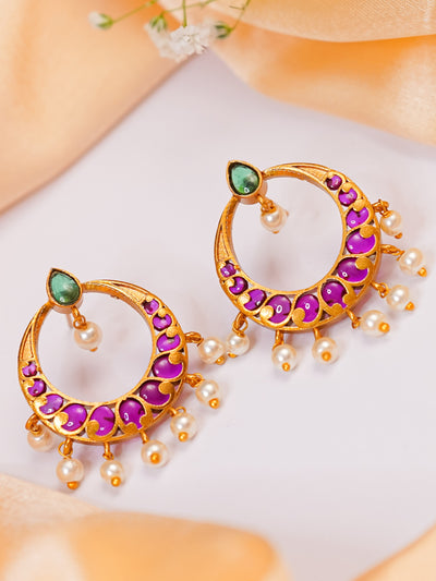 chandbali earrings gold | chandbali earrings gold online | chandbali earrings amazon | latest antique earrings | 22k gold chandbali earrings | latest chandbali earrings | antique chandbali earrings gold | chandbalis online || 