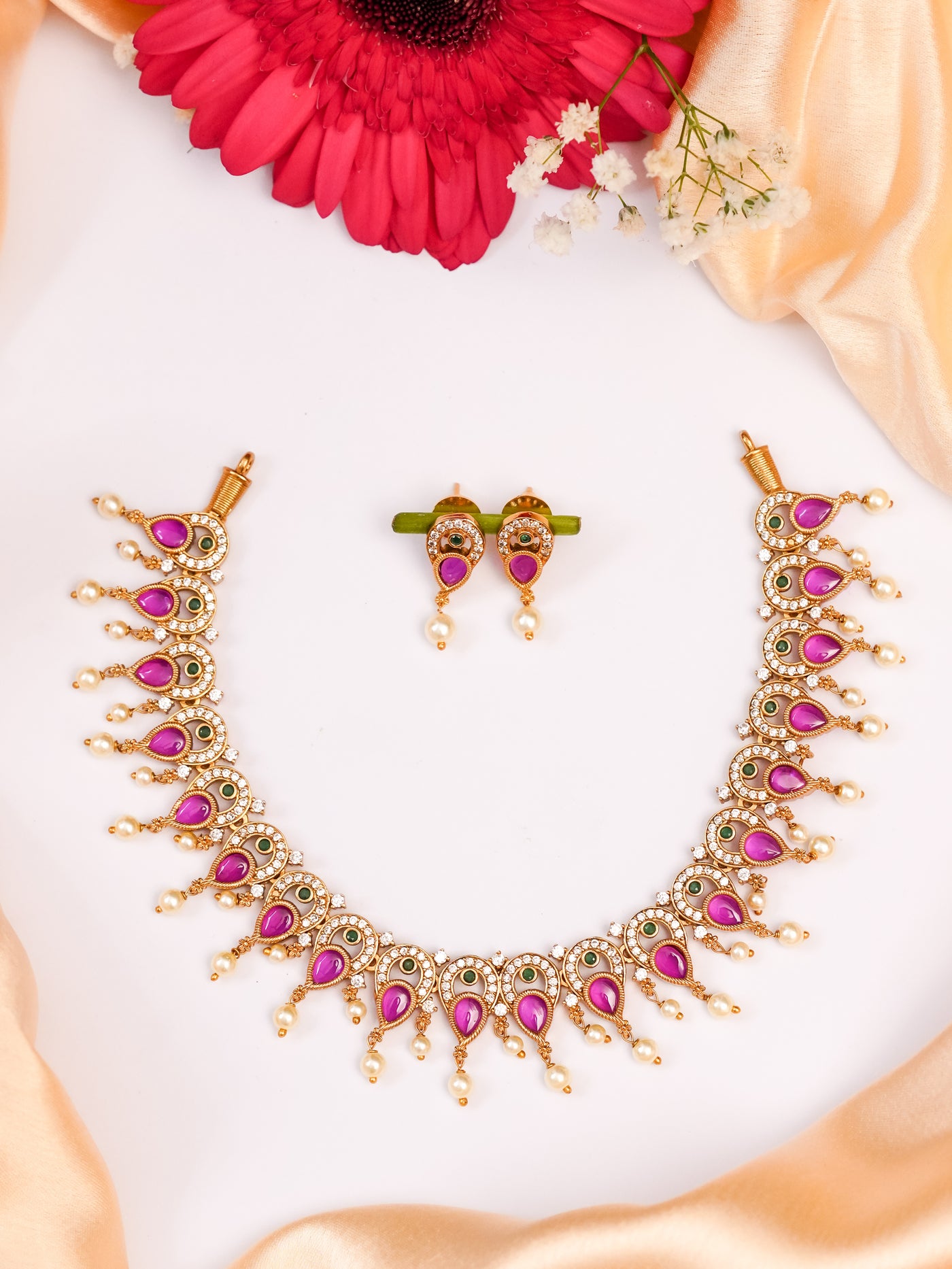 south india jewels online shopping  |  antique ruby necklace |traditional necklace designs | antique necklace |south indian jewellery | simple antique necklace designs | Ruby  necklace | south indian imitation jewellery online shopping| south indian necklace | imitation jewellery