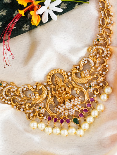 Real kemp lakshmi necklace